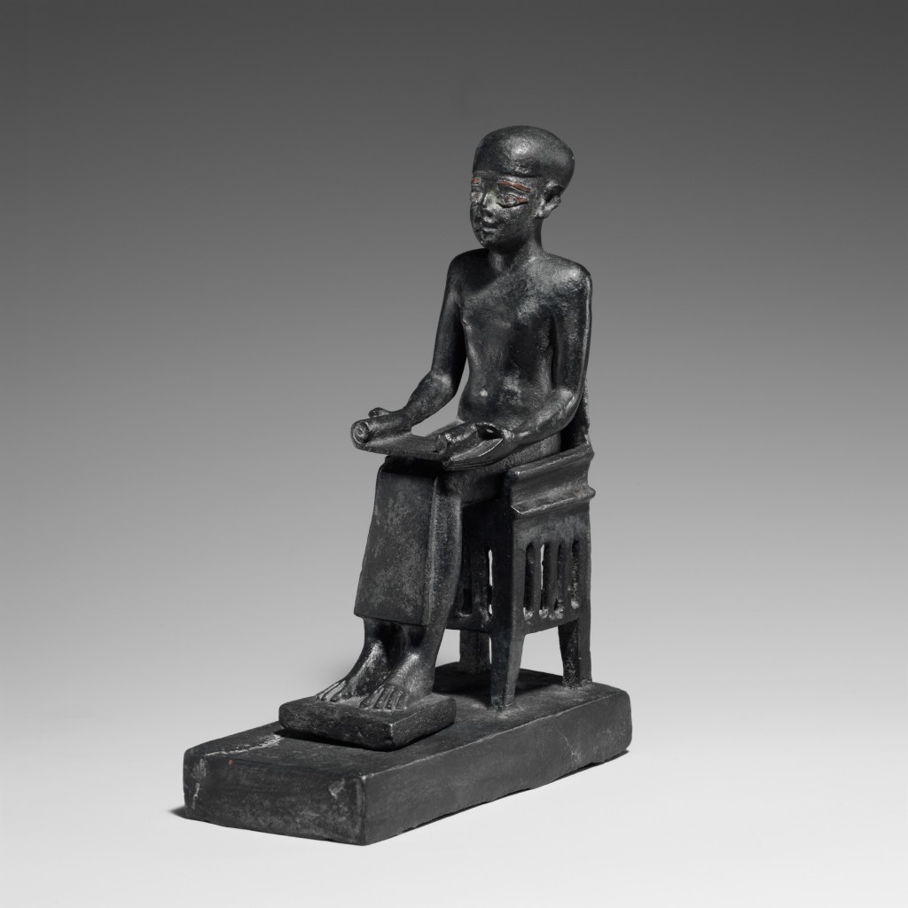 Statue of Seated Imhotep, MMA 26.7.852a, b